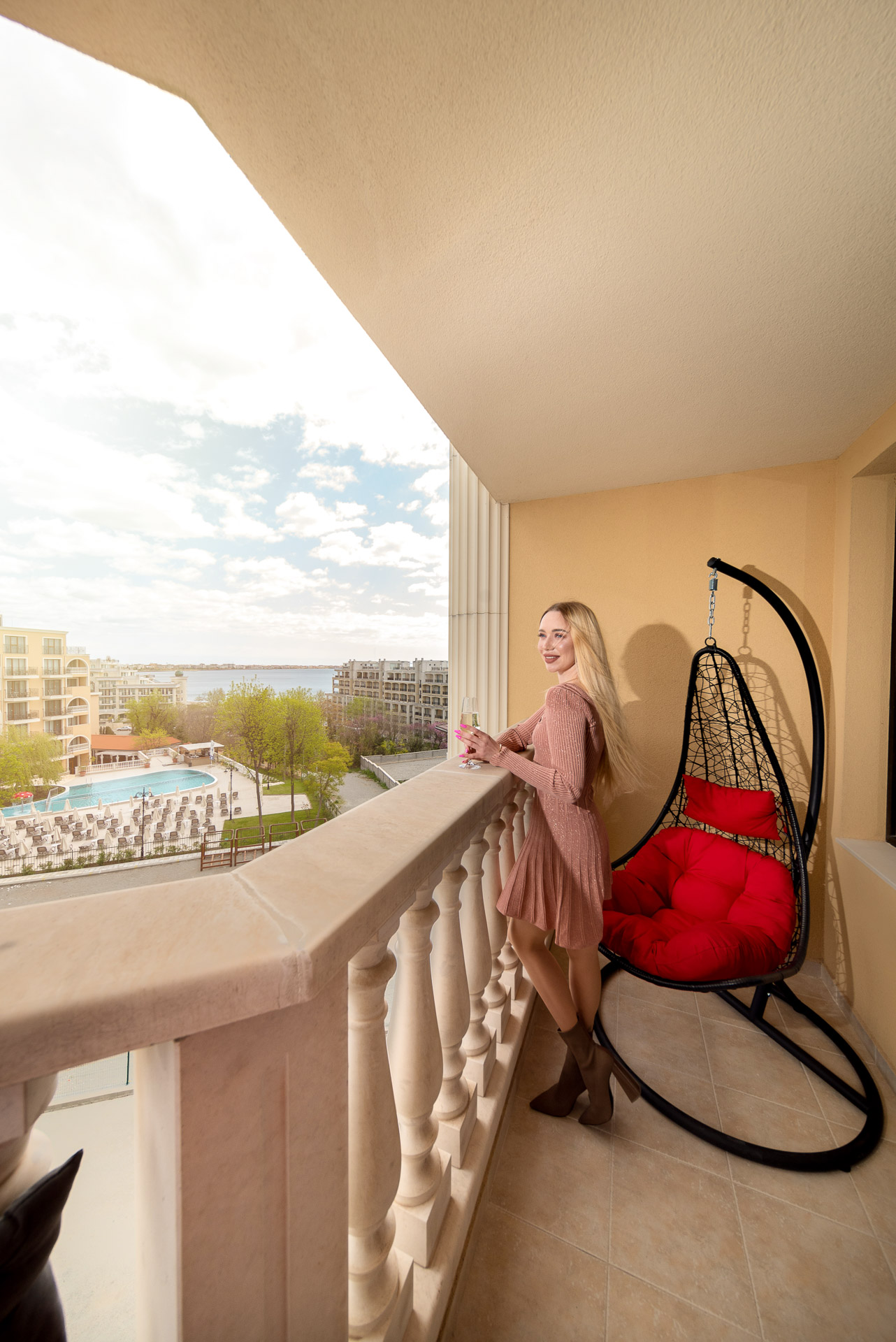 Meerblick vom Balkon